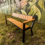 Klupa Gladiator Prestige s drvenim rukonaslonom