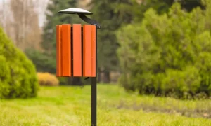 Ženeva koš za smeće natkriveni