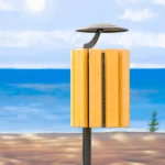 Ženeva koš za smeće natkriveni