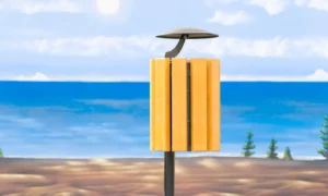 Ženeva koš za smeće natkriveni