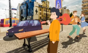 Klupa Lodz bez naslona - Slika 2