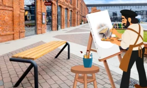 Klupa Lyon bez naslona - Slika 2