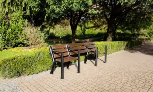 Klupa Agora s prostorom za invalidska kolica